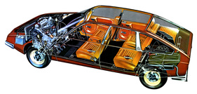 Citroën CX (1975) - Durchsichtszeichnung