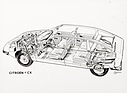 Citroen CX (1975) – Durchsichtszeichnung