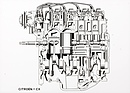 Citroen CX (1975) – Motorskizze