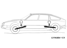 Citroën CX (1975) - Wirkungsweise der Hydropneumatik