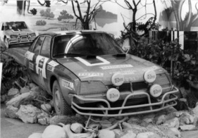 Eines der fünf Siegerautos der Senegal-Rallye 1977