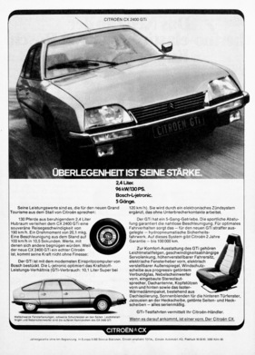 Citroën CX (1978) - in der Werbung für Deutschland