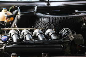 Citroën CX 25 GTi (1987) - Reserverad im Motorraum, hinter dem quer eingebauten Reihenvierzylinder