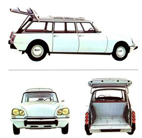 Citroën DS 21 (1968) - Break hiess dieser Kombi - Illustration aus dem Verkaufsprospekt