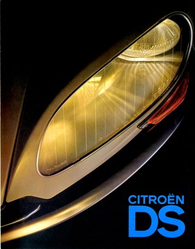 Citroen DS 21 (1971) - die berühmten Schwenkscheinwerfer - aus einem Verkaufsprospekt