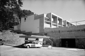 Citroën DS in der Siedlung Halen anfangs der Sechzigerjahre