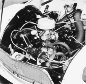 Citroën Dyane (1968) – höher verdichteter 425-ccm-Motor aus dem 2 CV mit 18 PS