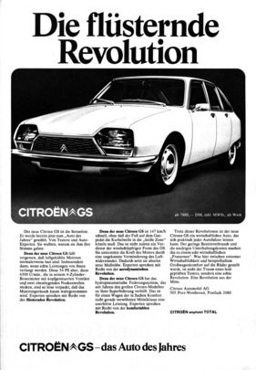 Citroën GS (1971) - Werbung - Die flüsternde Revolution