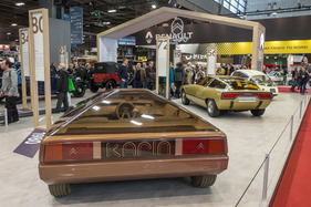 Citroën Karin (1980) - konsequent zugespitzte Form und zentrales Cockpit - Rétromobile Paris 2019