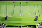 Citroën Méhari (1977) – Bis 1977 lag der Doppelwinkel oben auf der Motorhaube