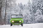 Citroën Méhari (1977) – Bis 1977 waren die Blinker rund und neben den Scheinwerfern, danach eckig und darunter