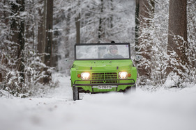 Citroën Méhari (1977) – Das Geheimnis der phänomenalen Traktion: dürre 135er-Reifen und Schwingarme Citroën Méhari (1977) – Das Geheimnis der phänomenalen Traktion: dürre 135er-Reifen und Schwingarme