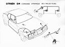 Citroën SM (1970) - Technische Skizze - Scheinwerferverstellung