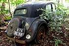 Citroën Traction Avant 11 CV - er soll einst einem Polizeichef gehört haben - Autoskulpturenpark Neandertal