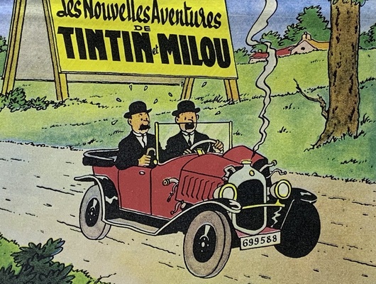 Citroën Trèfle – Im Reiche des Schwarzen Goldes – Tim und Struppi-Ausstellung – Musée National de l'Automobile Mulhouse