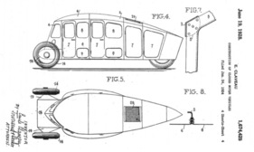 Claveau (1924) – Konzept für Auto mit vernieteten Karosserieblechen, wahlweise mit drei Rädern oder vier Claveau (1924) – Konzept für Auto mit vernieteten Karosserieblechen, wahlweise mit drei Rädern oder vier