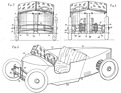 Claveau (1925) – Ansichten eines Sportwagens mit doppelten Halbelliptikfedern vorn und acht Viertelelliptikfedern hinten