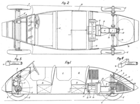 Claveau 7 CV 4 Places (1927) – Ansichten einer vierplätzigen Version, die aber nie gebaut wurde
