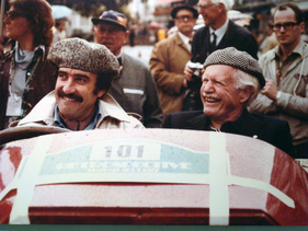 Clay Regazzoni and Toulo de Graffenried in the 1905 Dufaux at the Grand Prix Historique de Montreux in 1977