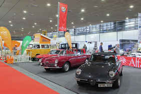Clubstand mit drei Alfa-Romeo-Klassikern - Motorworld Classics Berlin 2018