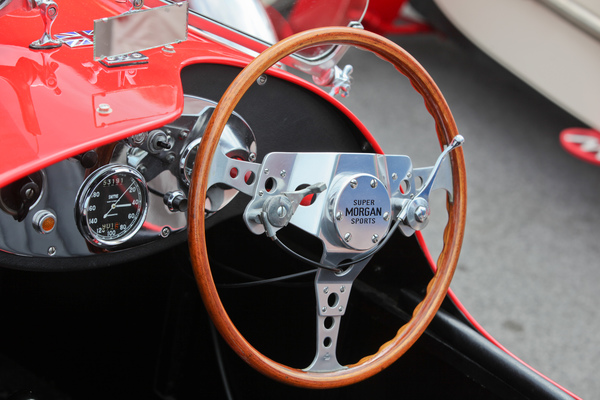 Cockpit des Morgan Super Sport von 1933 - British Car Meeting Mollis 2017