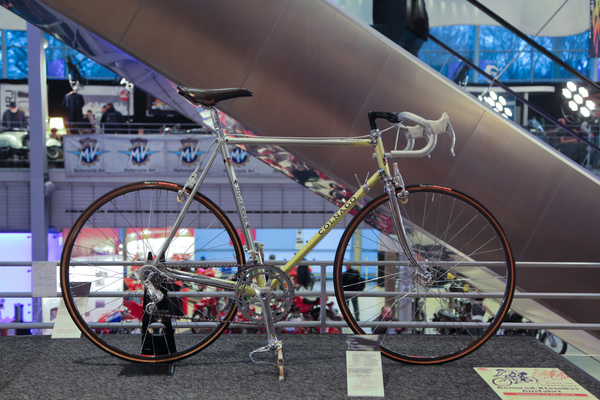 Colnago Arabesque von 1986 in der "Master"-Ausführung - sehr, sehr selten - in der Sonderschau "Rennrad-Klassiker aus fünf Jahrzehnten" - Bremen Classic Motorshow 2019