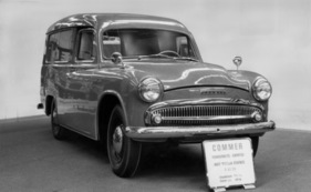 Commer Express Delivery Van (1958) - Kastenwagen mit Rückwandtüre und 1,4-Liter-Motor mit 47 PS - Genfer Autosalon 1958