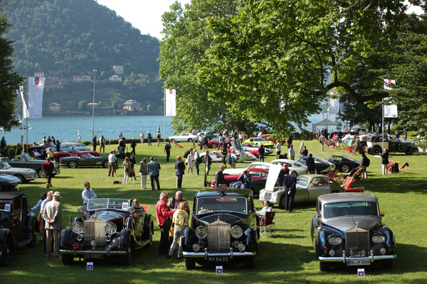 Concorso d'Eleganza Villa d'Este 2015 - Der Park der Villa Erba noch vor der Öffnung