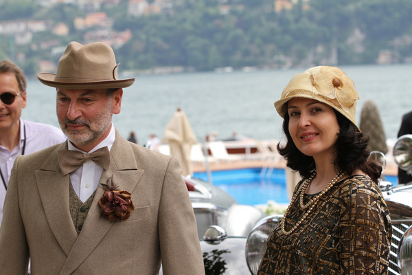 Concorso d'Eleganza Villa d'Este 2015 - Stilgerechtes Paar im Mercedes-Benz 770K Cabriolet D - die wurde auch mit einem Sonderpreis belohnt