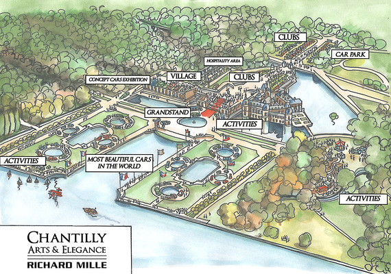 Concours Chantilly Arts & Elegance Richard Mille am 6./7. September 2014 - Karte Concours Chantilly