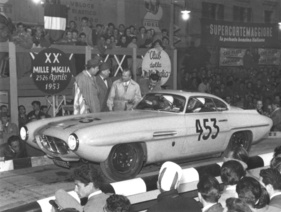 Conrero Alfa Romeo Ghia (1953) - Fehlmann bei der Mille Miglia 1953