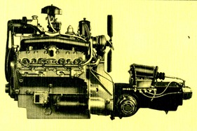 Cord 810 (1936) - der Lycoming V8-Motor mit 90 Grad Winkel