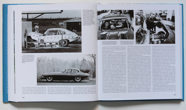 Bild Crashtest mit einem 2+2 - Buch "Jaguar E-Type"