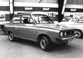 DAF 66 Marathon - das leistungsfähigste Modell der Baureihe 66, bereits seit September 1973 auf dem Markt - am Genfer Automobilsalon 1974
