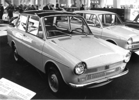 DAF Daffodil S (1966) - mit neuer DAF-Karosserielinie und Zweizylindermotor mit 763 cm3 - Genfer Autosalon 1966