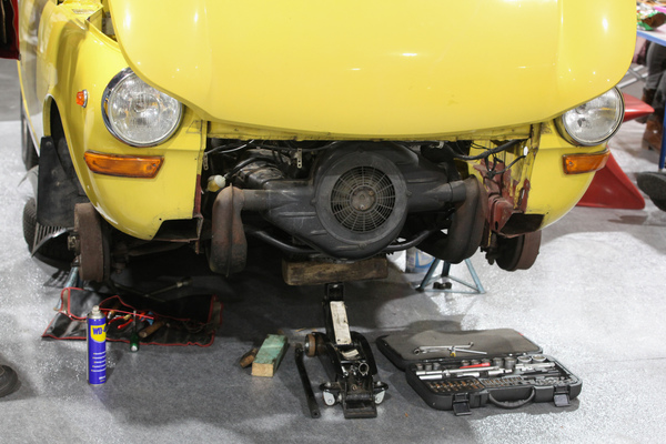 DAF mit Reparaturbedarf? Aufgestellt auf dem Clubstand - Bremen Classic Motorshow 2020