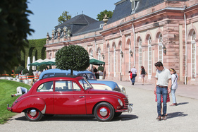 DKW F91 Sonderklasse (1954) - wird bewundert - Classic-Gala Schwetzingen 2021