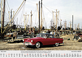 DKW_Kalender 2018 - März mit Auto Union 1000 SP Coupé
