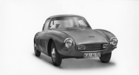 DKW Monza (1957) - die Kunststoff-Karosserie wog rund 150 kg weniger als das Serienpendant, die Höchstgeschwindigkeit betrug 155 kmh (1957)