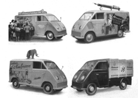 DKW Schnell-Laster (1950) - als Werbeträger