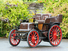 Daimler 4hp Twin-Cylinder Tonneau (1897) - offered as lot 207 at the Bonhams "Golden Age of Motoring" auction on November 4, 2022