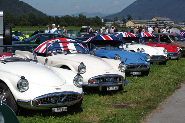 Daimler SP250 Dart in Reih' und Glied - British Car Meeting BCM in Mollis 2019