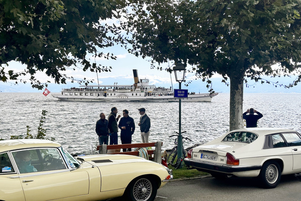 Steamship Italie, a greeting from the lake to the English meeting - 32nd Swiss Classic British Car Meeting St-Prex 2024