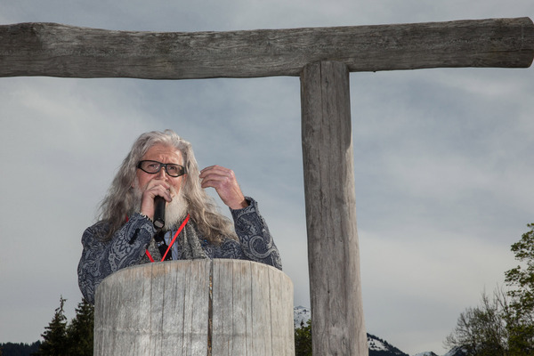 Daniel Müller bei der Ansprache - Herbert Müller Memorial Day und Memorial Rallye 2021
