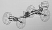 Das Antriebslayout des Autocarretta 32 (© Archiv Gerhard Schütz, 1932) Das Antriebslayout des Autocarretta 32 (© Archiv Gerhard Schütz, 1932)