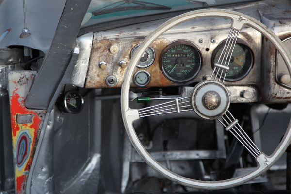 Das Armaturenbrett des Porsche 356 von 1951 - ältester Porsche Braslliens