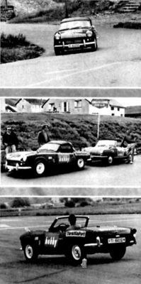 Das Duo auf Achse - NSU Wankel Spider kontra Triumph Spitfire MK II im hobby Super-Test Das Duo auf Achse - NSU Wankel Spider kontra Triumph Spitfire MK II im hobby Super-Test