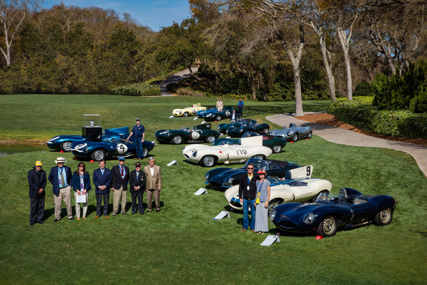 Das Feld der Klasse "D-Types" - Amelia Island Conours d'Elégance 2017