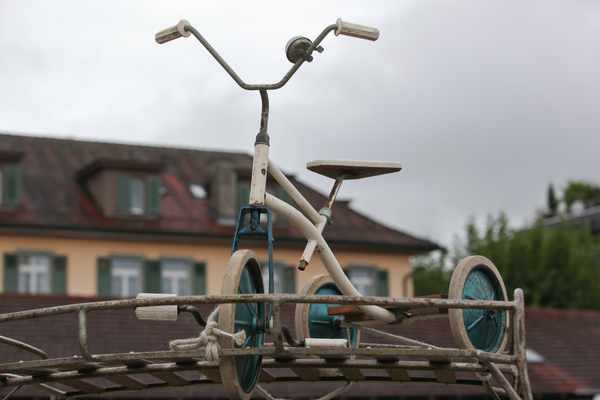 Das Kindervelo auf dem Dach des VW Käfers - OSMT Zug im September 2017