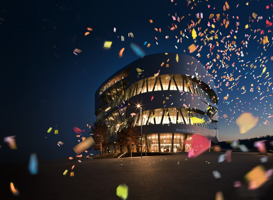 The Mercedes-Benz Museum in Stuttgart
